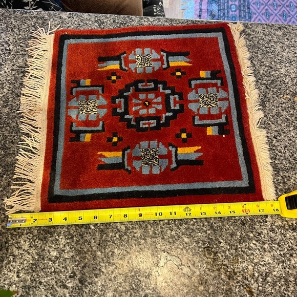 Turkish Style Red and Gray Rug - Picture 5 of 9